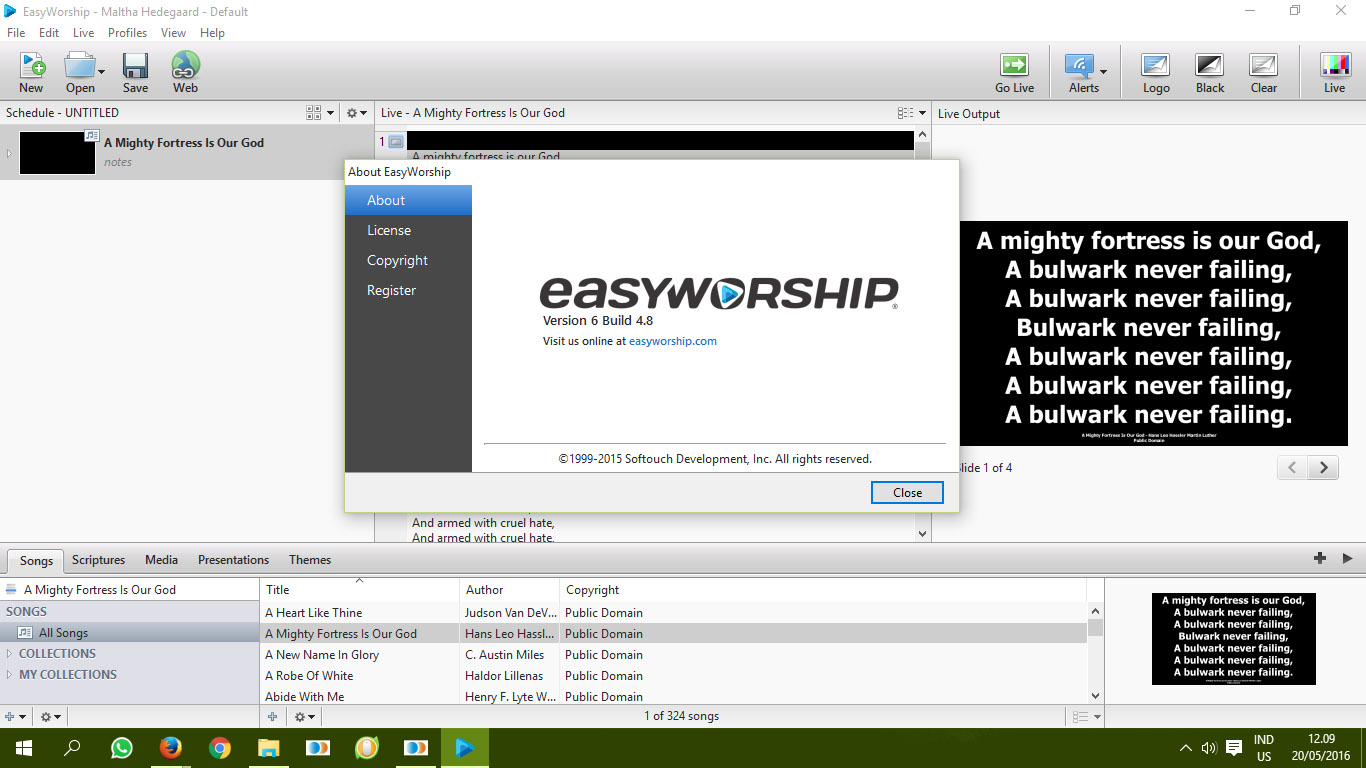 cara memasukkan database lagu ke easyworship